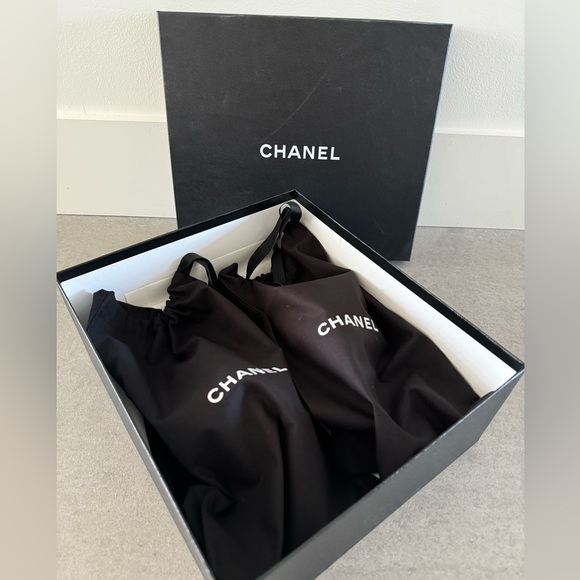 WB Chanel pink terry cloth and raffia sandals size 38 - Picture 3 of 16